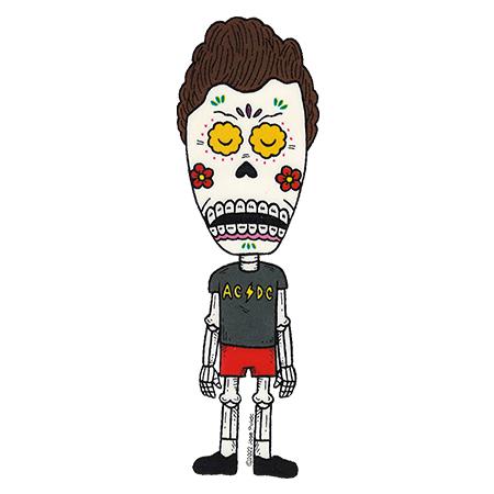 Butthead - Day of the Dead Stickers