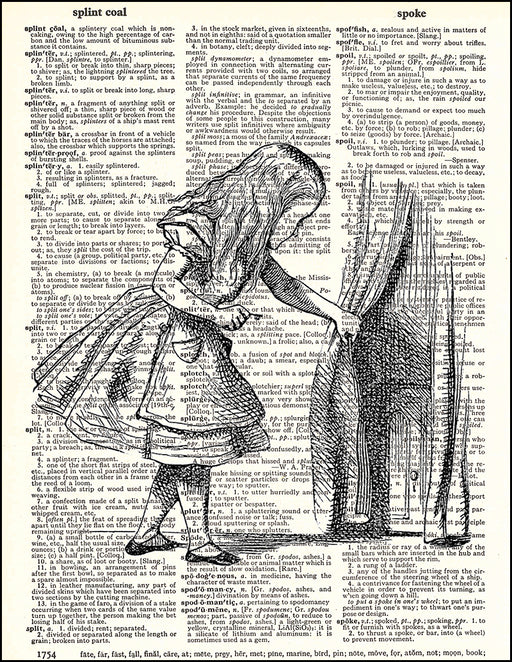 An image of a(n) Alice and Door Dictionary Art Print.