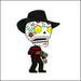 An image of a(n) Freddy Krueger inspired  Day of the Dead sticker.