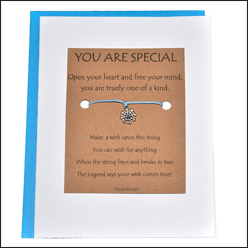 An image of a(n) You Are Special with Snowflake Charm Charmed Greetingl.