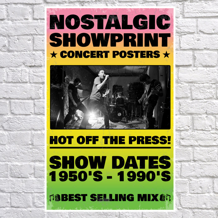 150 Best Selling Showprint Music Concert Posters