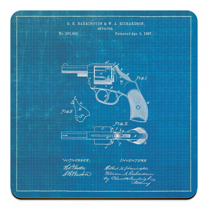 Police Revolver 1887 - Novelty Coasters