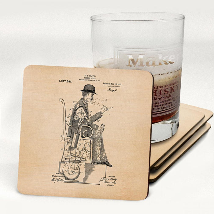 Smoking Man 1912 - Novelty Coasters