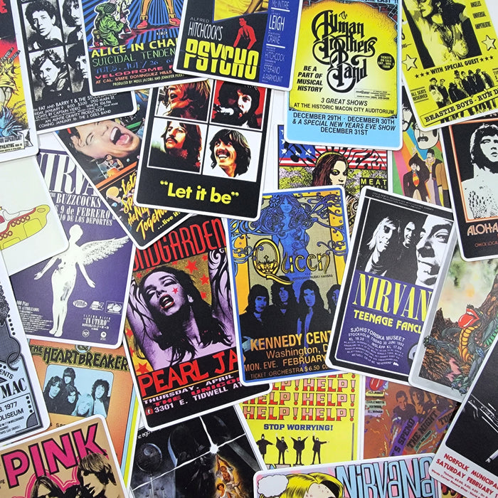 100 Novelty Reproduction Concert Stickers