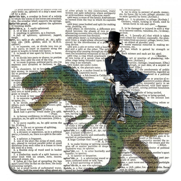 Lincoln Riding Dinosaur - Novelty Coasters