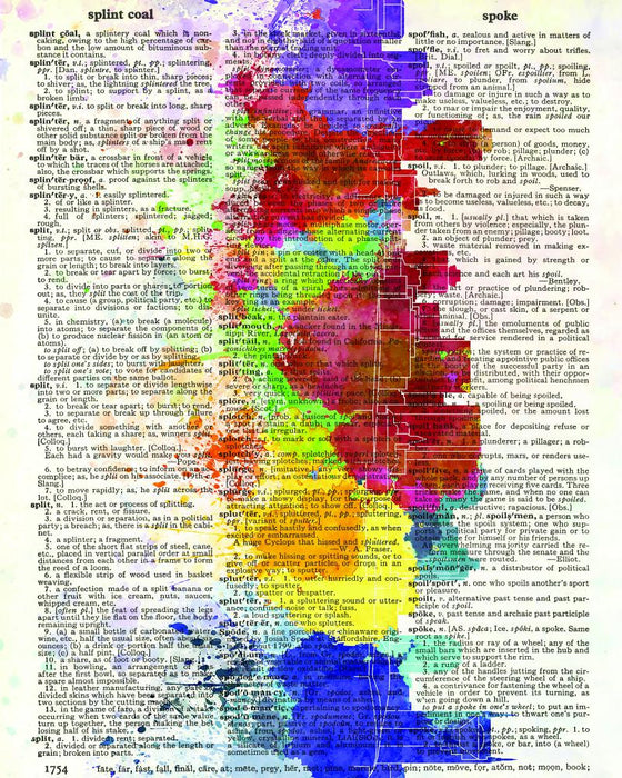 TN Skyline - Dictionary Art Print