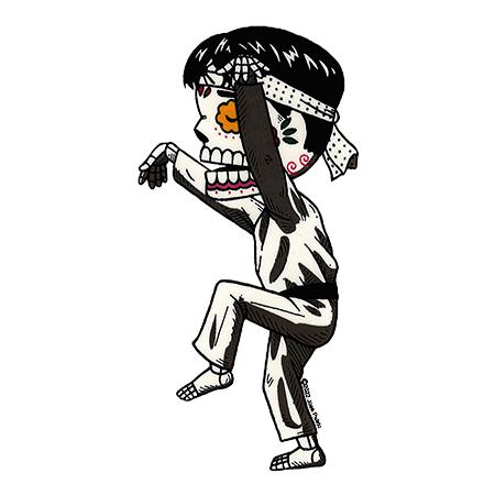 Karate Kid - Day of the Dead Stickers