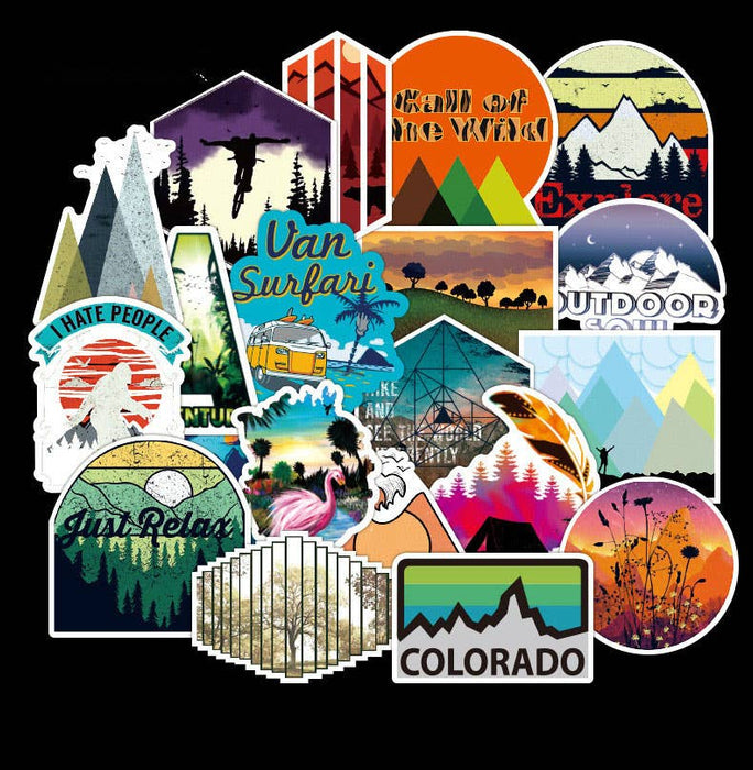 100 Great Outdoors Stickers (Matte)