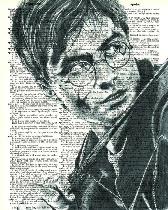 Harry 2 - Dictionary Art Print