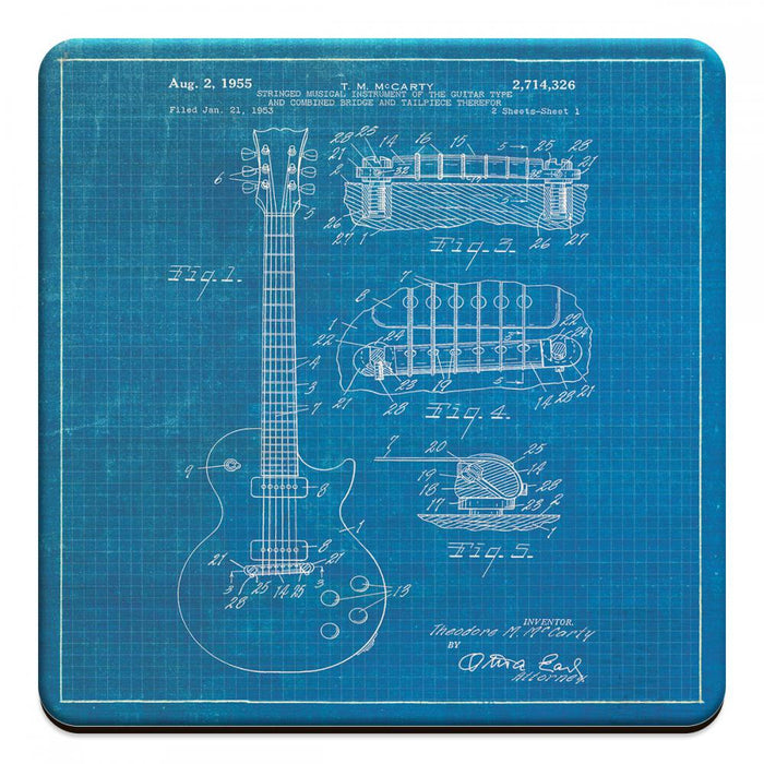 Gibson Guitar 1955 - Novelty Coasters