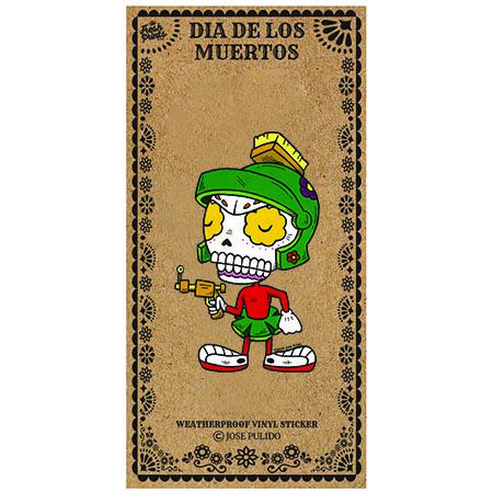 Marvin the Martian - Day of the Dead Stickers