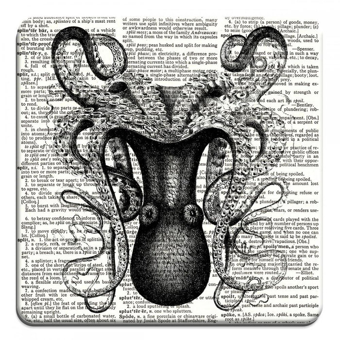 Upsidedown Octopus - Novelty Coasters