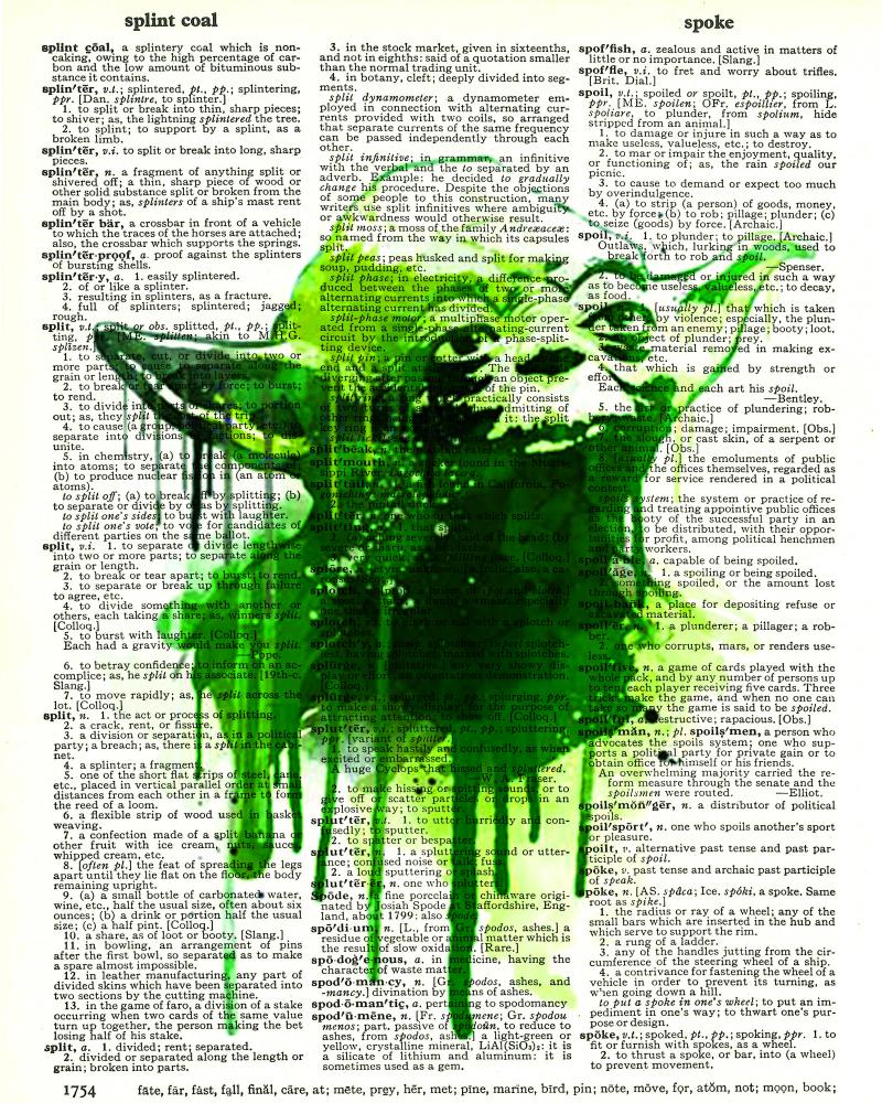 Yoda Drip - Dictionary Art Print — Fresh Prints of CT