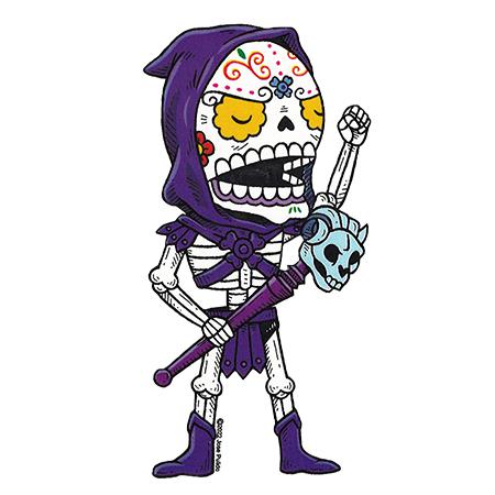 Skeletor - Day of the Dead Stickers