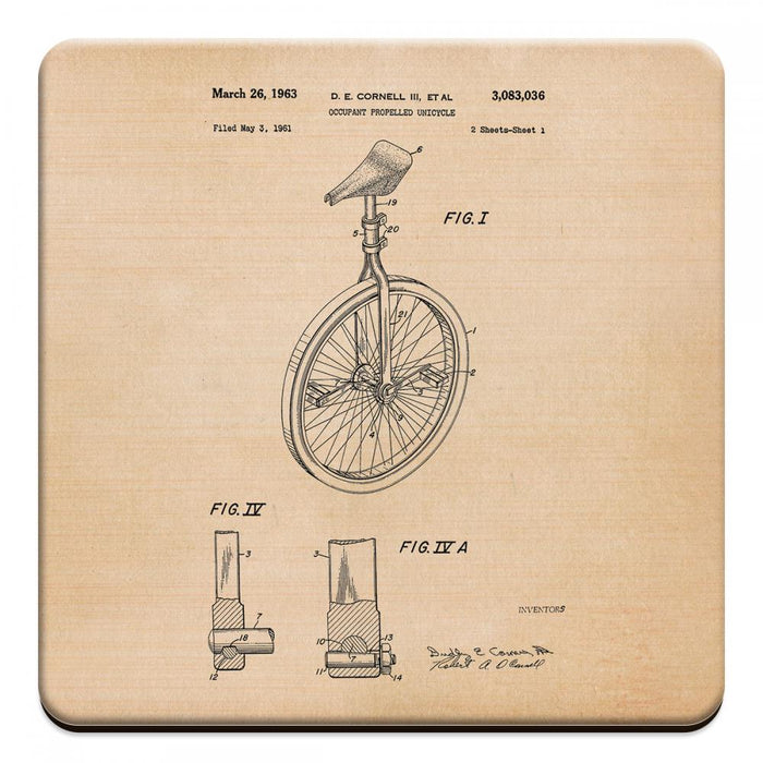 Schwinn Tandem Bicycle 1944 - Novelty Coasters
