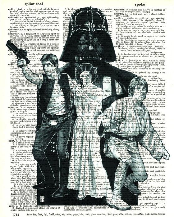 Star Wars Group - Dictionary Art Print
