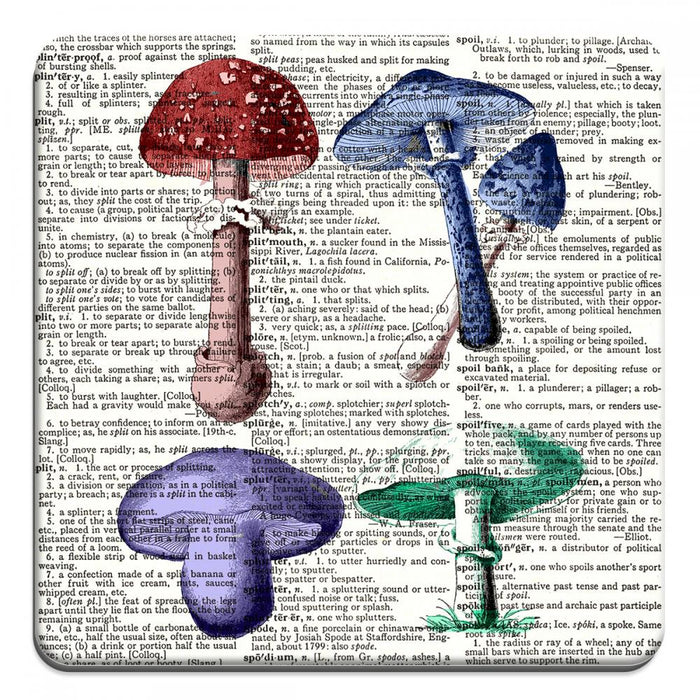 Colorful Mushrooms - Novelty Coasters