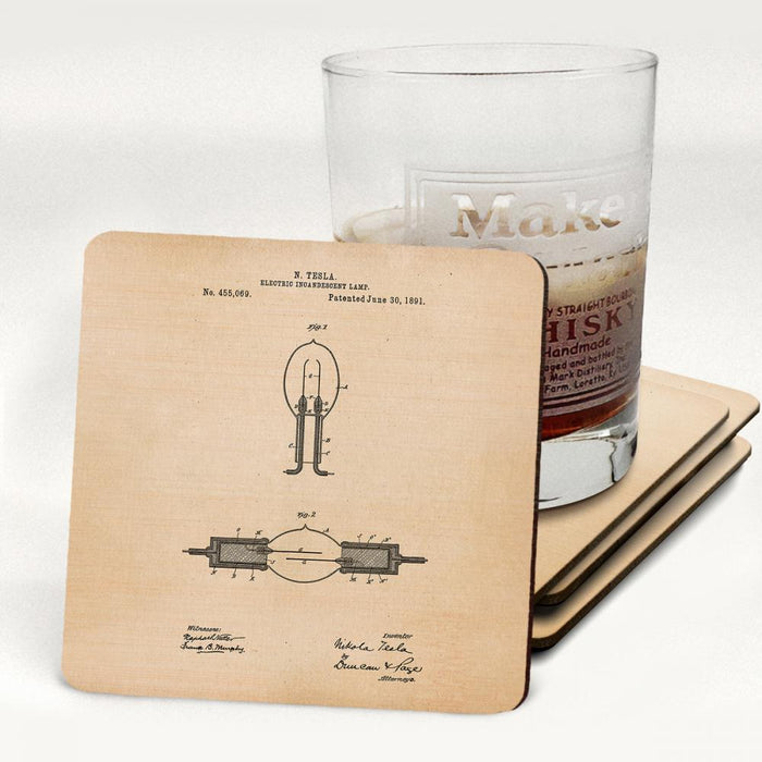 Incandescent Lamp 1891 - Novelty Coasters