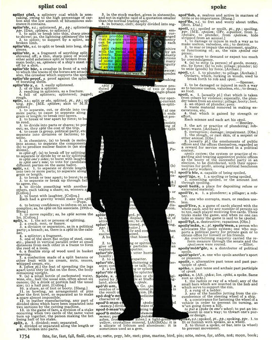 TV Head - Dictionary Art Print