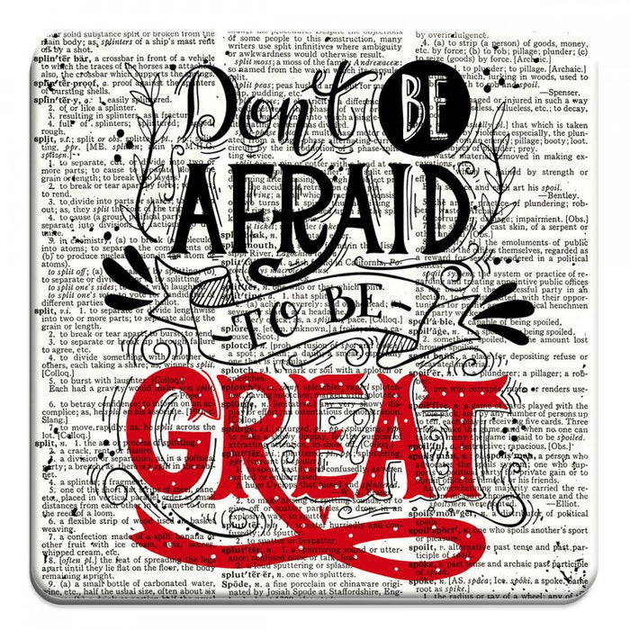 Be Great Typography - Novelty Coasters