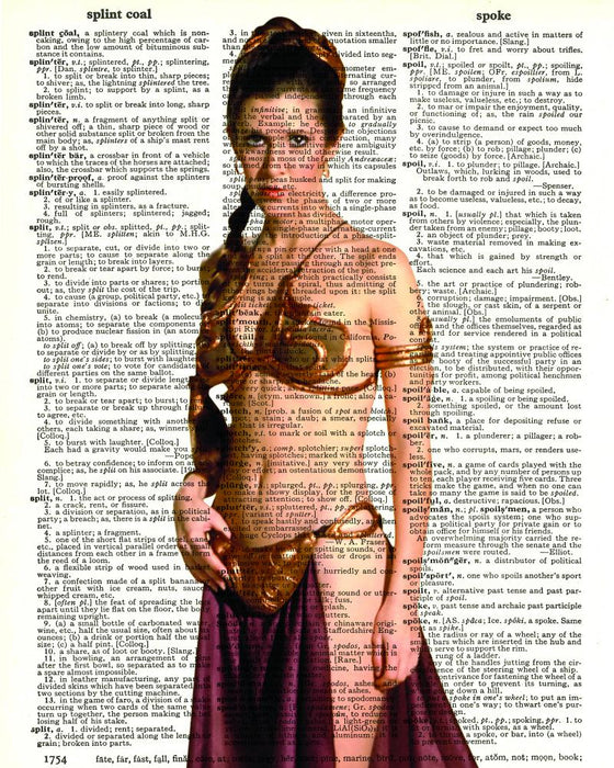Slave Leia - Dictionary Art Print