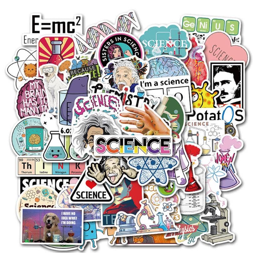 Lab Balance Sticker 50 Laboratory Stickers (Matte) — Fresh Prints of CT