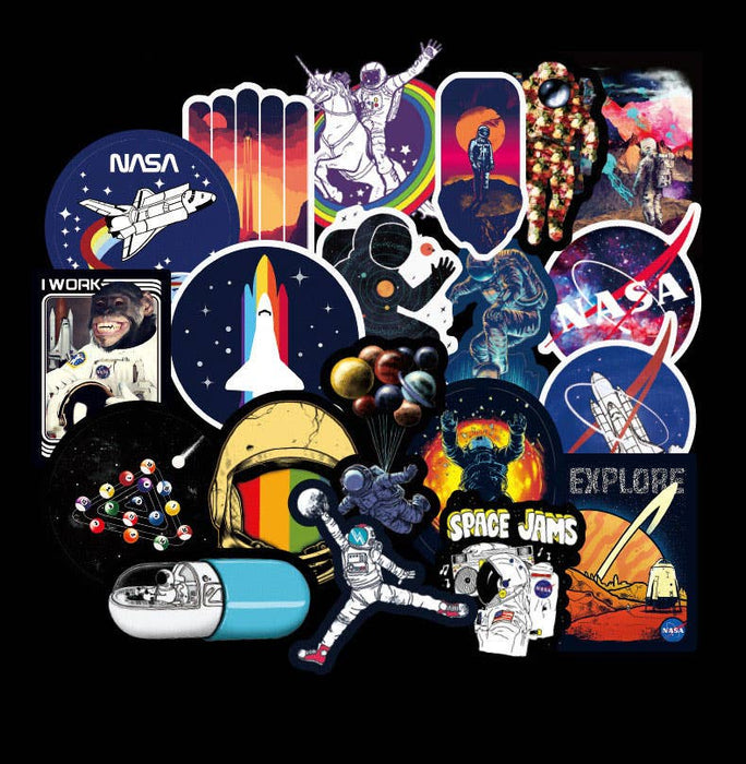 100 Space Shuttle Stickers (Matte)