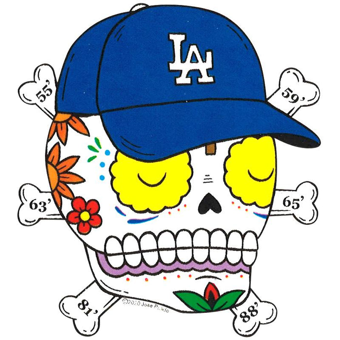 LA Dodgers Championships - Day of the Dead Stickers