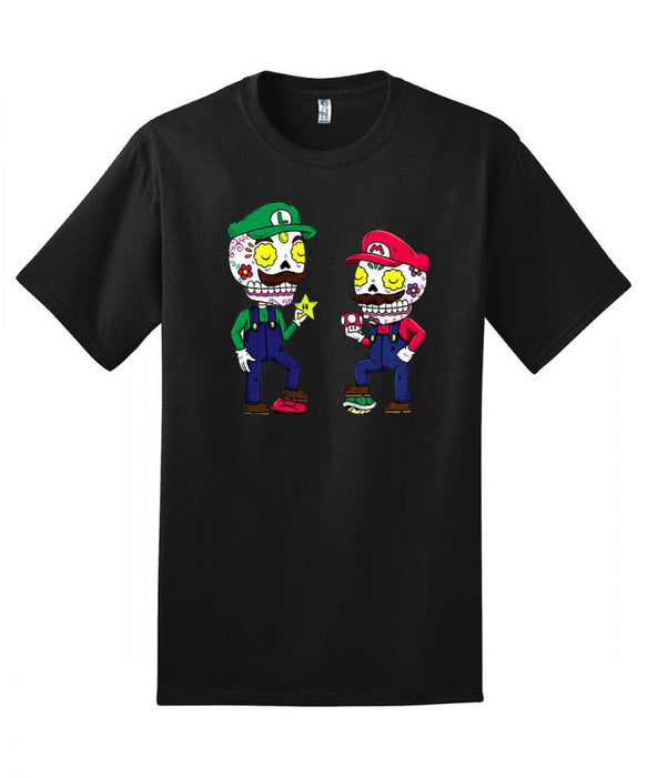 Mario and Luigi Day of the Dead T-Shirt