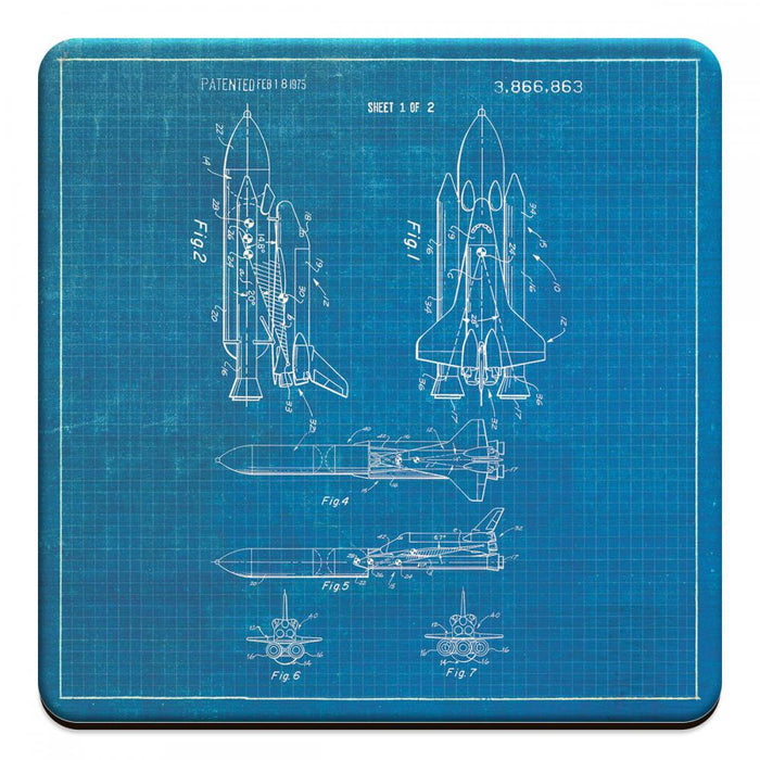 Space Shuttle 1975 - Novelty Coasters