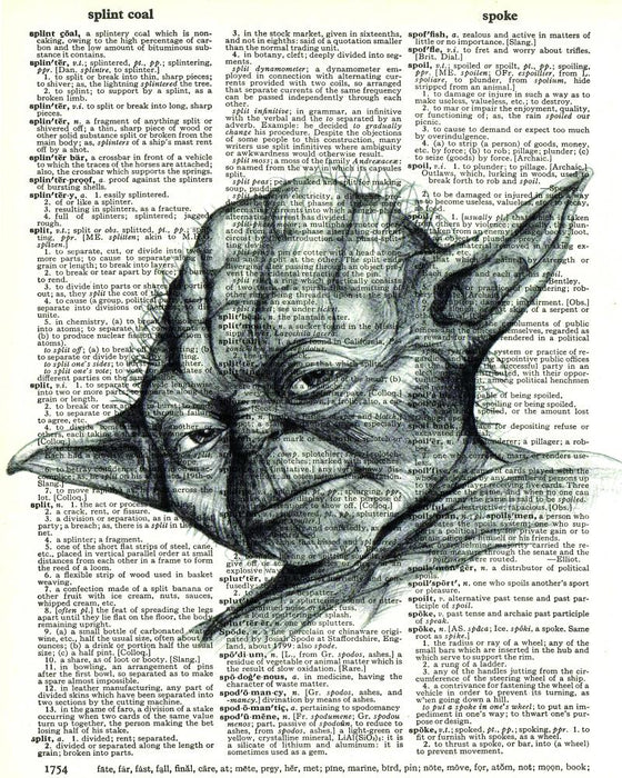 Yoda Pencil Drawing - Dictionary Art Print