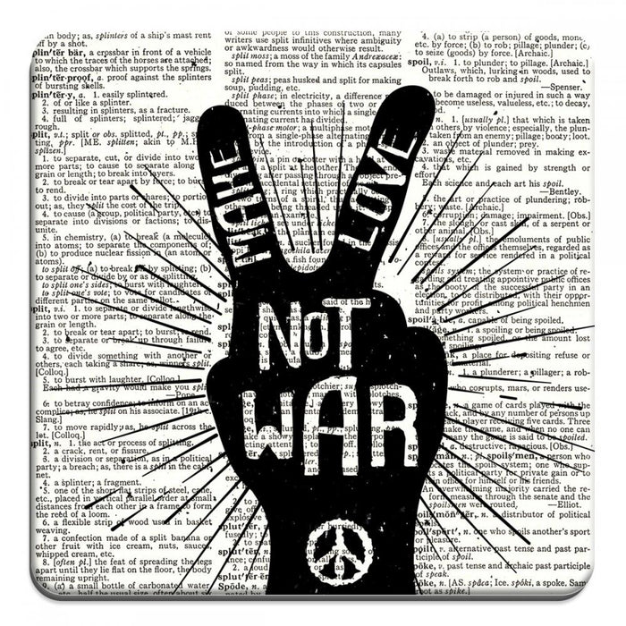 Make Love not War - Novelty Coasters