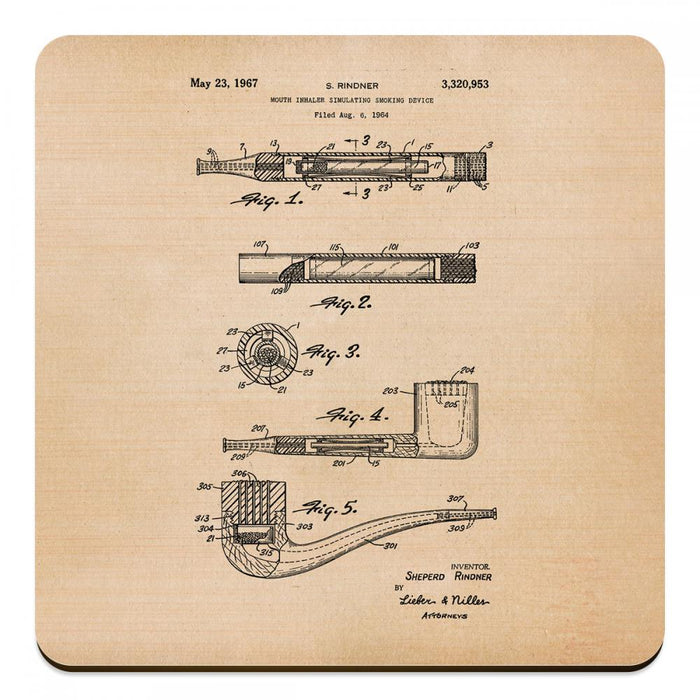 Smoking Device 1967 - Novelty Coasters