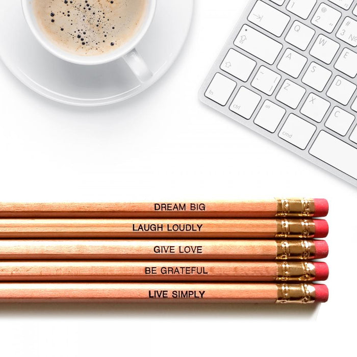 Positive Affirmations - Inspirational Pencils