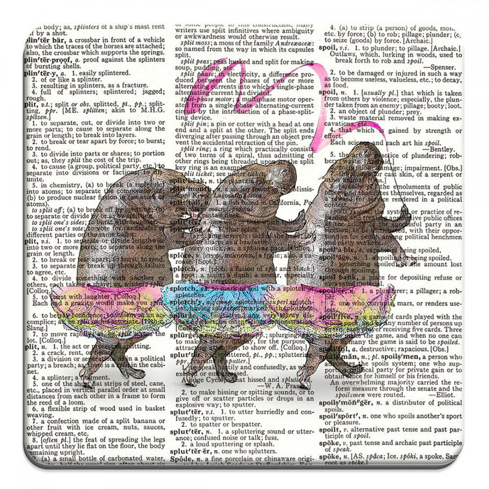 Dancing Hippos - Novelty Coasters