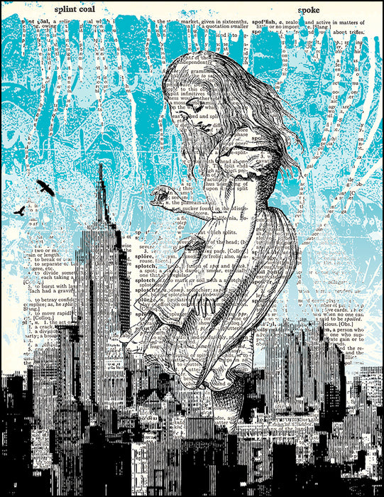 An image of a(n) Alice in NYC Dictionary Art Print.