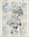 An image of a(n) Alice with Clocks Dictionary Art Print.