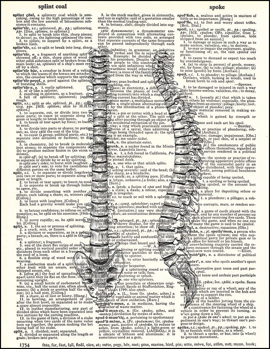 Deflated Spines Cracked Spine Drawing