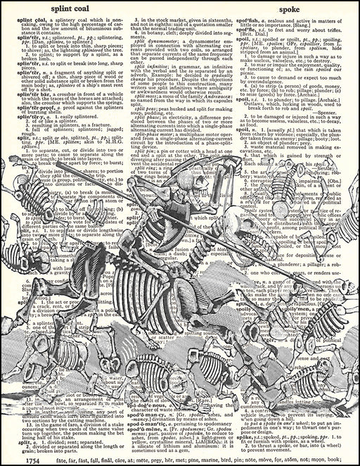 An image of a(n) Posada Spear Dictionary Art Print.