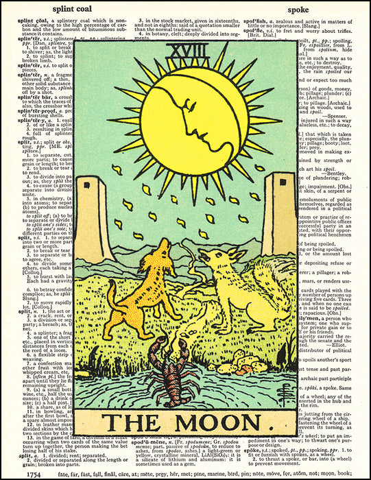 An image of a(n) Tarot Moon Dictionary Art Print.