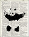 An image of a(n) Banksy Panda Dictionary Art Print.
