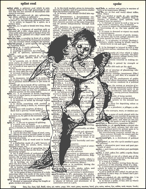 An image of a(n) Kissing Angels Dictionary Art Print.