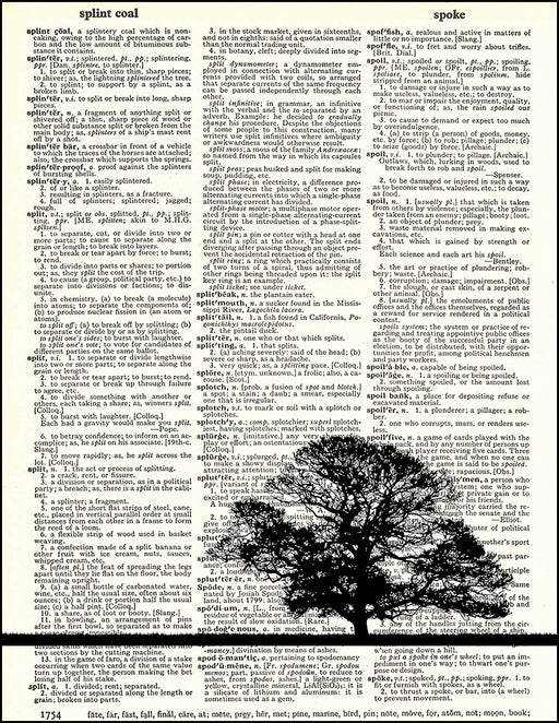An image of a(n) Oak Tree Dictionary Art Print.