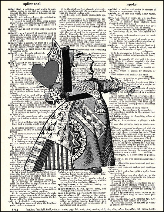 An image of a(n) Queen of Hearts Dictionary Art Print.