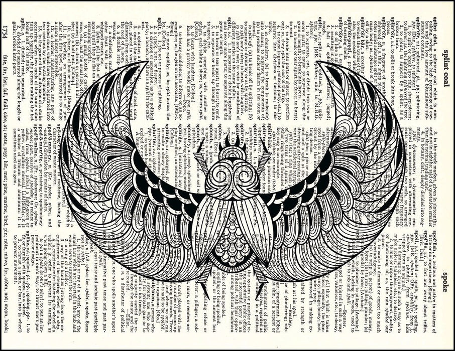 An image of a(n) Scarab Dictionary Art Print.