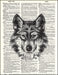 An image of a(n) Wolf Dictionary Art Print.