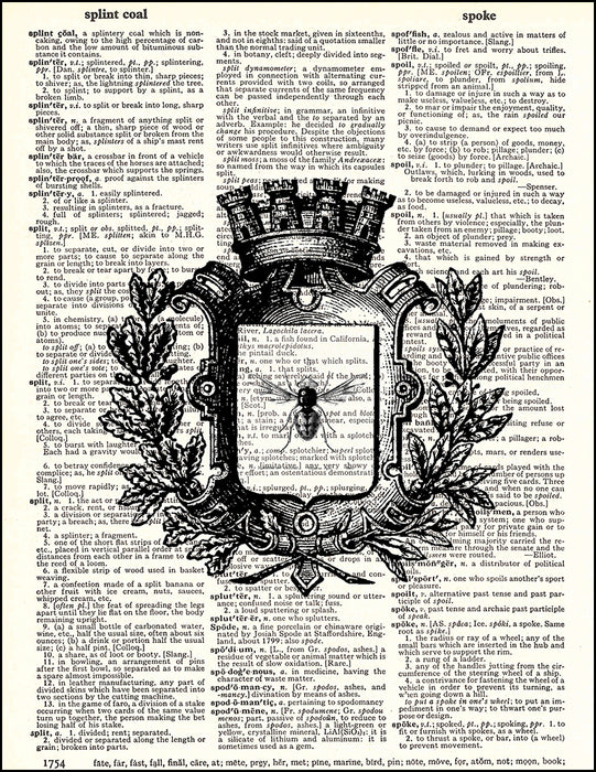 An image of a(n) Queen Bee Dictionary Art Print.