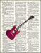 An image of a(n) Gibson Guitar Dictionary Art Print.