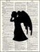 An image of a(n) Dr Who Angel Dictionary Art Print.