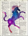 An image of a(n) Cosmic Unicorn Dictionary Art Print.